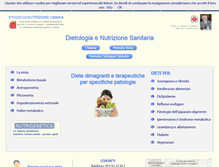 Tablet Screenshot of nutrizioneumana.com
